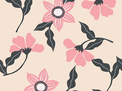 Floral pattern with vintage vibes adobe fresco floral floral pattern flower pattern flowers illustration seamless pattern surface design surface pattern textile design textile pattern vintage