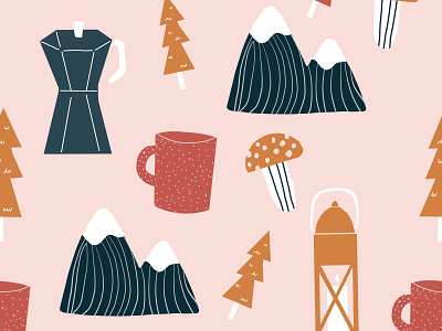 Cutesy camping pattern