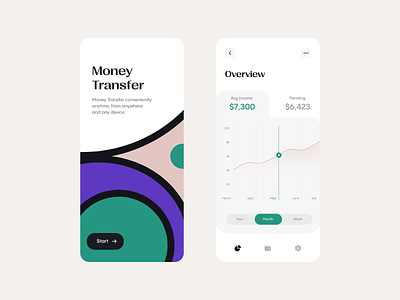 Money Transfer app 3d animation app application branding clean cleanui color design graphic design illustration logo money motion graphics popular popularshot top ui ux vector