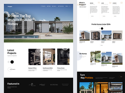 Modular Homes Landing Page