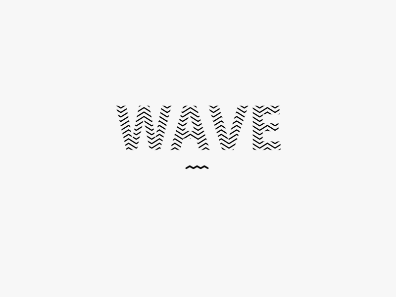 WAVE black and white clean design gif line logo design minimal motion moving line simple typography