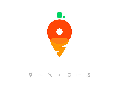 Logo idea for vegetable delivery app carrot graphicdesign location logo minimal vegetabledelivery