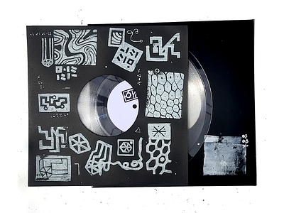 JFR incl. EAx [OFFT1002] 2d ambient branding design illustration linocut linoprint merchandise music techno vinyl