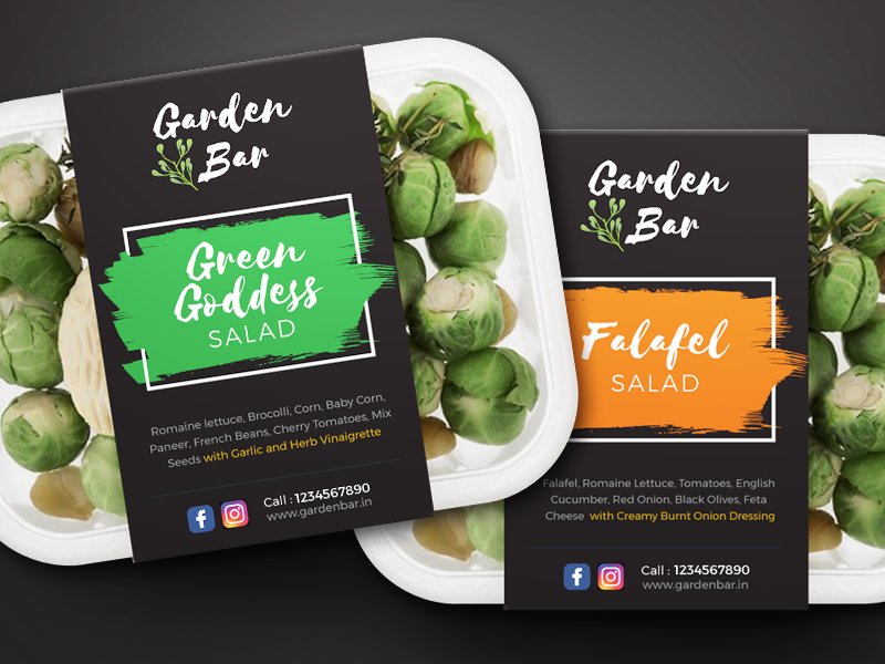 Salad Labels by Mrunmayee Bhawkar on Dribbble