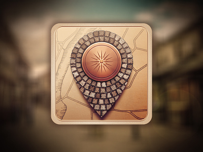 BazaarmApp Icon bazaar cobblestone crafts guide icon locatoin macedonia map old pin skopje tourism