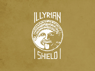 Illyrian Shield Logo brand case design illustration illyrian lettering logo logotype mark phone portrait shield symbol