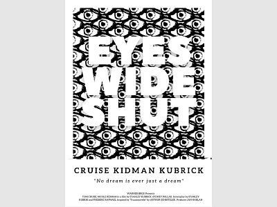 MOVIE POSTER. EYES WIDE SHUT design graphic design illustration movie poster poster design