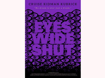 MOVIE POSTER II. EYES WIDE SHUT design graphic design illustration movie poster poster design