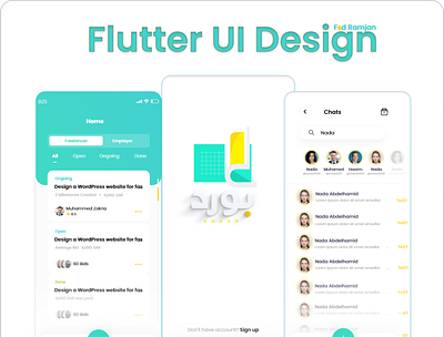 Flutter Fiverr Style App - UI app app design design fiverr style app flutter app design flutter creative ui design flutter maketplace app flutter ui design mobile app design ui
