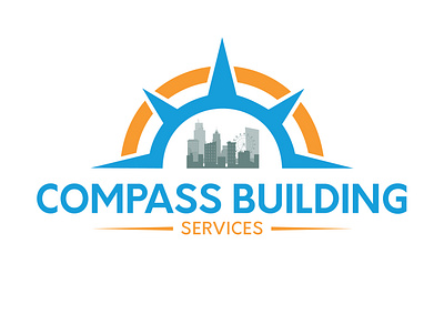 Compass building logo branding building building logo compass compass logo creative logo design graphic design logo service logo unique logo vector