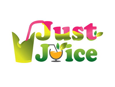 Juice Bar Logo branding creative logo design graphic design juice juice bar juice bar logo juice logo just juice logo orange juice organic unique logo vector