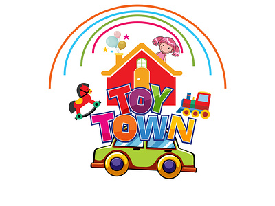 Toy Shop Logo Design child shop logo creative logo design graphic design logo toy toy logo toy shop toy shop logo unique logo vector