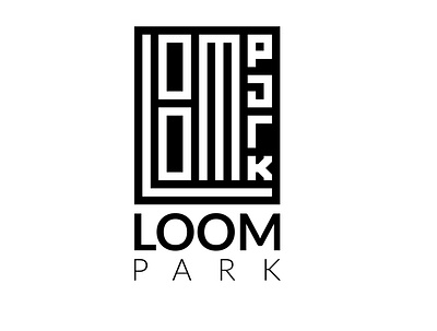 Loom Park Logo branding creative logo design garments business garments logo graphic design illustration logo loom monogram logo retail logo unique logo vector