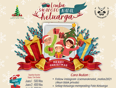 Flyer Lomba Swafoto Natal banner branding design flatlogo flyer graphic design illustration logo motion graphics social media ads ui ux vector