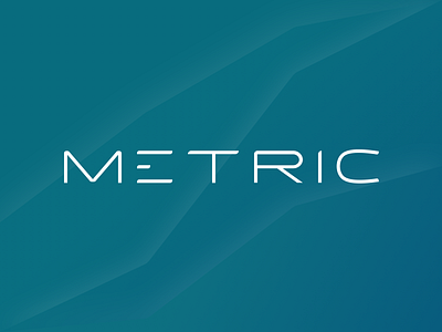 Metric Logo logo metric sans serif