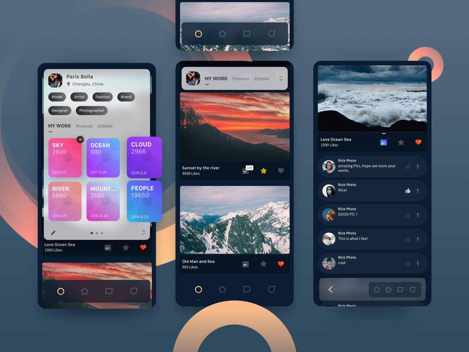 Pic Album App by YOMAN on Dribbble