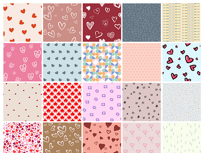 Seamless Heart Pattern fashion heart heart pattern illustration love seamless pattern valentines