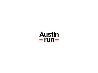 Austin Run Logo Design austin run graphic design helvetica identity design logo design