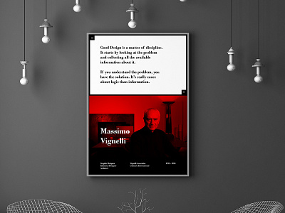 Massimo Vignelli Poster Series graphic design massimo vignelli poster poster design typography