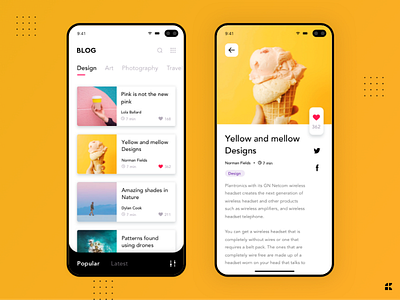 Blog mobile app