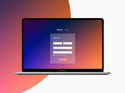 Daily UI Challenge - Sign up/Login page