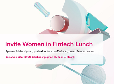 Poster for Woman in Fintech design layout print
