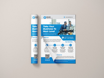 Creative Flyer Template a4 a4 flyer blue branding brochure business flyer corporate corporate flyer creative design flyer graphic design illustration logo modern promotional flyer