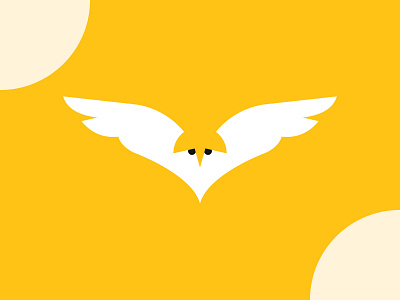Simple Flat Owl Logo Design