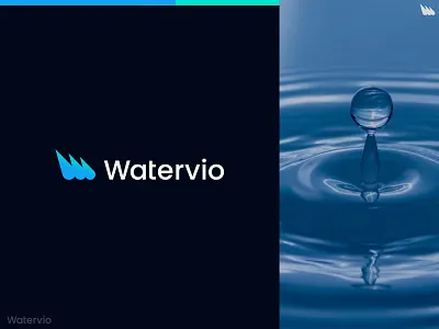 Watervio Modern Logo brand design brand identity branding company logo dailylogo design droplogo graphic design icon logo logofolio logos minimal modernlogo olorfullogo sketch startuplogo techlogo vector waterlogo