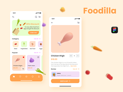 Food Order App app design ui