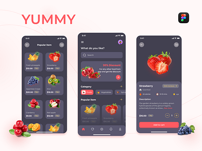 Grocery App app design ui