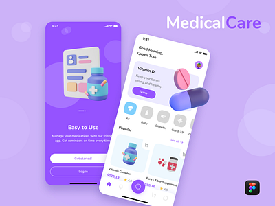 Medicine App app design ui