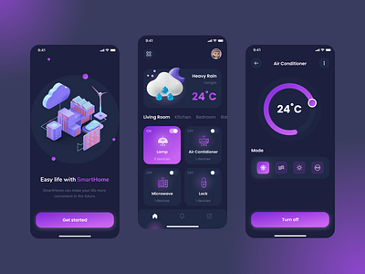 SmartHome App app design ui