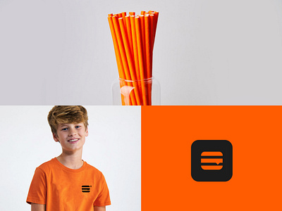 B.Burger® Promo 2020 app brand branding clean design fastfood icon orange promo t shirt tubes typography