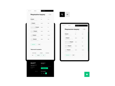SELECT* 2021 adaptation business design interface job new page recruit recruiting search search results select tablet trend typography ui uidesign ux website