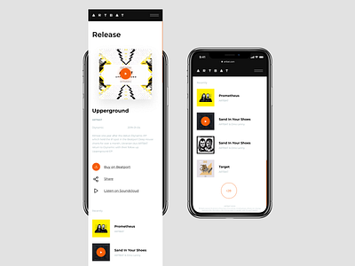 ARTBAT 2021 adaptation buttons buy clean design dj electonic iu list mobile music page promo releace scroll share trend ux website
