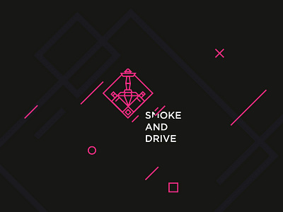 SND dark drive flat hookah logo pink shisha shop smoke vape