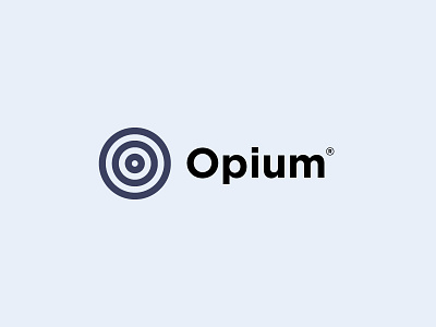 Opium 2018 circle color design flat free logo mark opium round trade