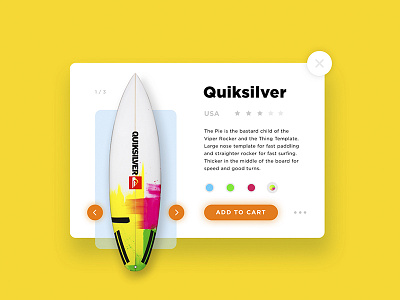 Quiksilver button colors kit quiksilver screen serfing shot web sketch app spot ui ux