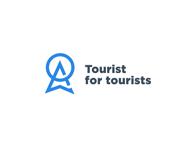Tourist for tourists 2018 2019 brand branding camp clean design flat free identity location logo search shop tourist touristic traveling