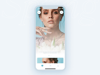 Kameya Jewelry App 2019 aplication app clean free future interface ios jewelry screen spring ui ux flow