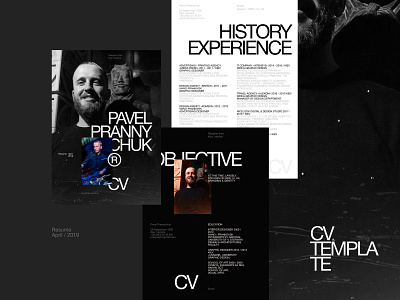 Personal CV 2019 brochure clean cv design designer flat minimal modern portfolio resume typo typography