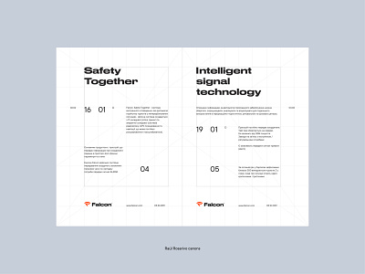 Falcon® grids 2019 a4 blank brand branding canons clean construction design docomentation falcon graphic grids identity logo raul rosarivo signal sonar typography