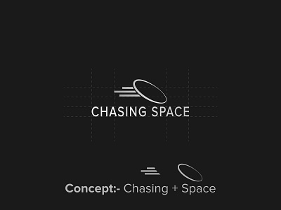 Chasing Space Logo Design black and white logo chasing space logo graphic design logo design logo inspiration logofolio logotype modern logo space logo