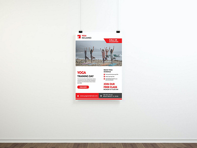 Yoga Training Day Flyer Design fitness flyer flyer design yoga flyer design yoga training day flyer design