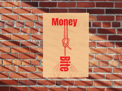 Money Bite Poster Design money bite poster design poster design poster template retro poster vintage poster