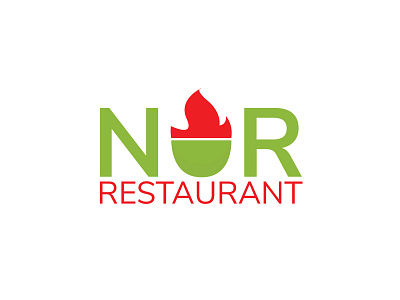 NUR Restaurant Logo branding logo logo design logo inspiration logofolio logotype modern logo nur restaurant logo restaurant logo