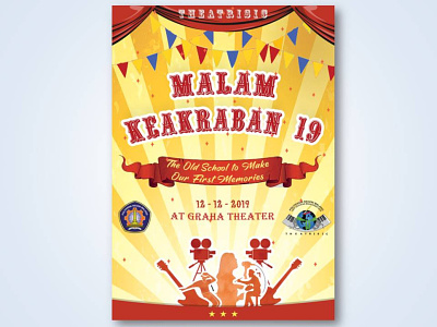 Poster Malam Keakraban 2019 art cool design dream event gathering graphic design illustration night organization poster retro vector