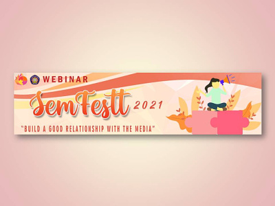 Cover Google Form Registration for SemFestt 2021 Webinar cover design poster googleform national webinar registration cover vector illustration webinar