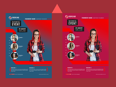 Abstract business poster flyer template business event business flyer template business template flyer template